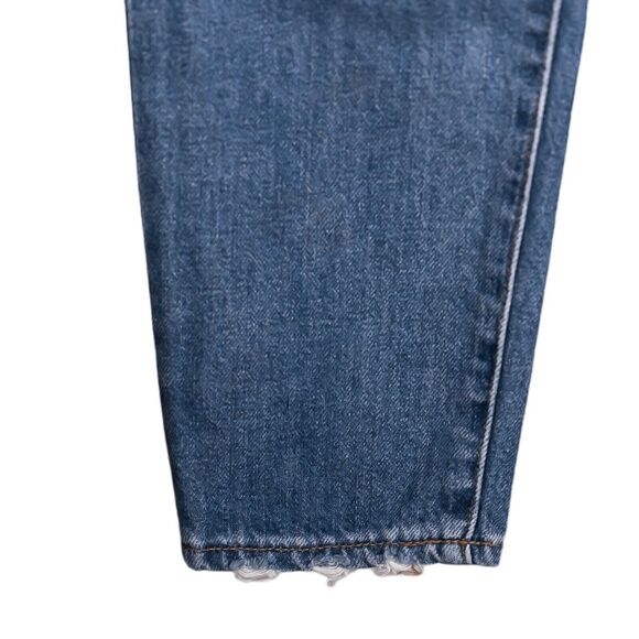 Madewell The Mom Jean Women's Blue Medium Wash High Rise Tapered Denim Size 23 - Picture 10 of 11